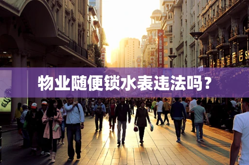 物业随便锁水表违法吗？