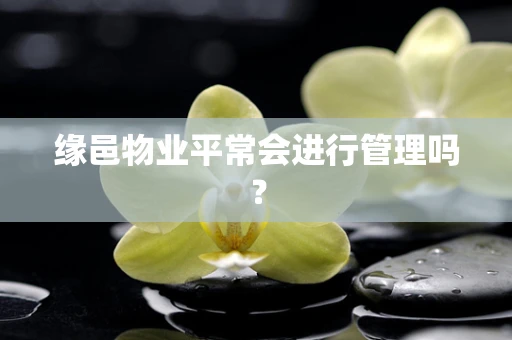 缘邑物业平常会进行管理吗？
