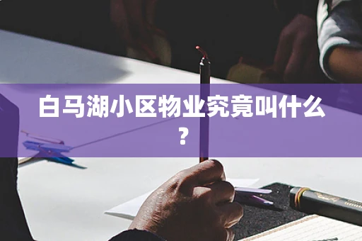 白马湖小区物业究竟叫什么？