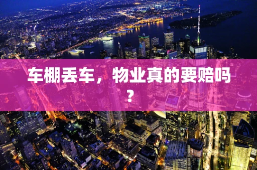 车棚丢车，物业真的要赔吗？