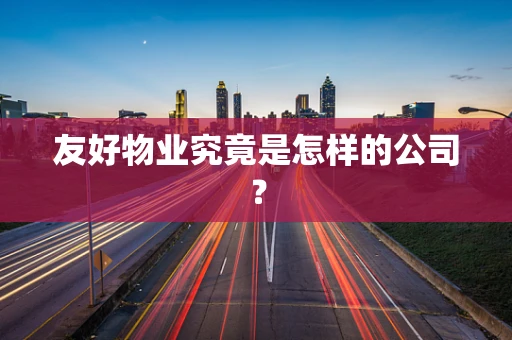 友好物业究竟是怎样的公司？