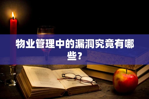 物业管理中的漏洞究竟有哪些？