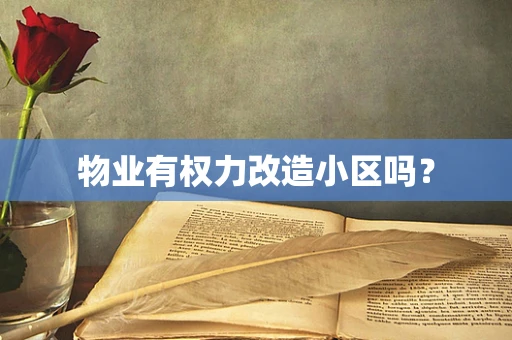 物业有权力改造小区吗？