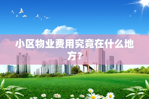 小区物业费用究竟在什么地方？