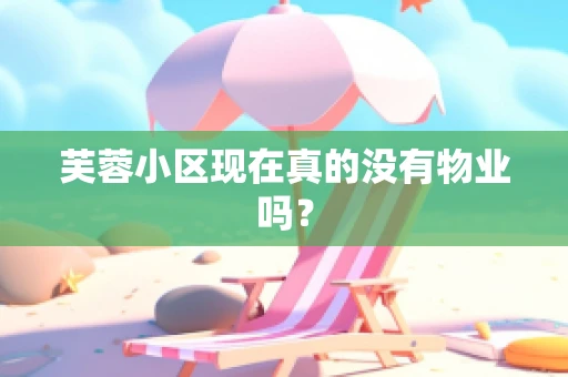 芙蓉小区现在真的没有物业吗？