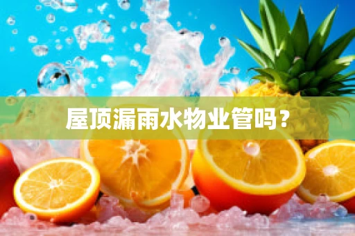 屋顶漏雨水物业管吗？