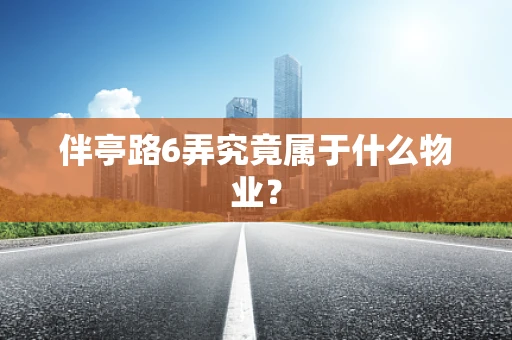 伴亭路6弄究竟属于什么物业？