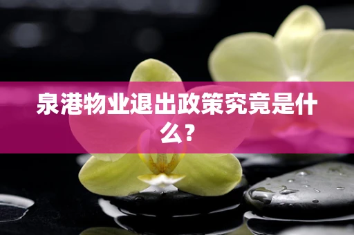 泉港物业退出政策究竟是什么？