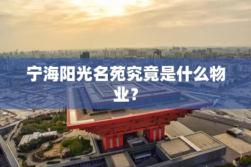 宁海阳光名苑究竟是什么物业？