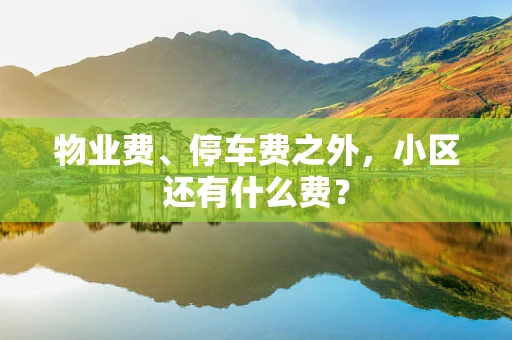 物业费、停车费之外，小区还有什么费？