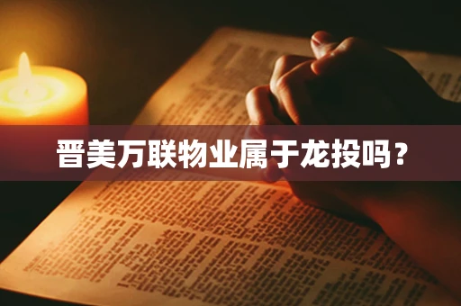 晋美万联物业属于龙投吗？