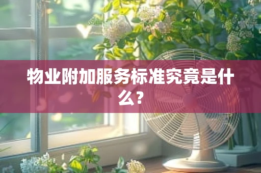 物业附加服务标准究竟是什么？