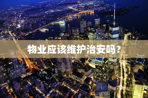 物业应该维护治安吗？