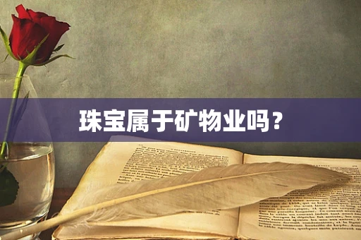 珠宝属于矿物业吗？