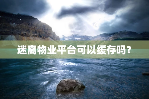 迷离物业平台可以缓存吗？