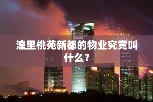 湟里桃苑新都的物业究竟叫什么？