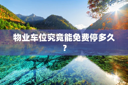 物业车位究竟能免费停多久？