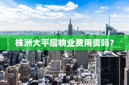 株洲大平层物业费用贵吗？