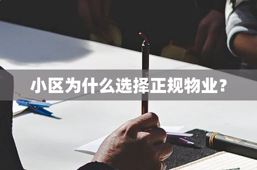 小区为什么选择正规物业？
