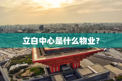 立白中心是什么物业？