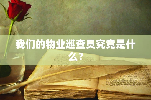 我们的物业巡查员究竟是什么？