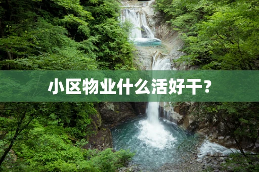 小区物业什么活好干？