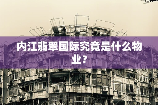 内江翡翠国际究竟是什么物业？