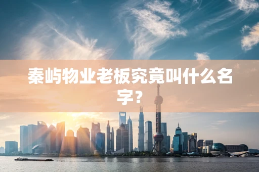 秦屿物业老板究竟叫什么名字？