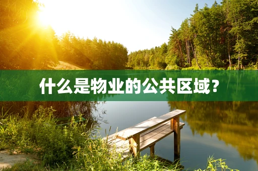 什么是物业的公共区域？